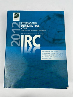 #ad 2012 International Residential Code for One and Two Family Dwellings ICC $22.99