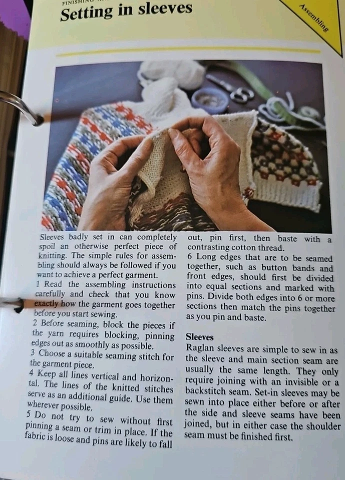 Vintage The Knitting Collection Patterns Binder By Golden Press (Large Set) - Image 3 of 4