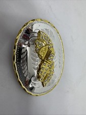 Double six shooter Belt Buckle