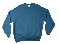 Vintage Jerzees Sweatshirt Mens Extra Large XL Blue Mens 90s Made in USA Blank