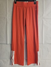 Nike Women s Red Track Pants Small P Size Made in Taiwan Vintage Look White Zip