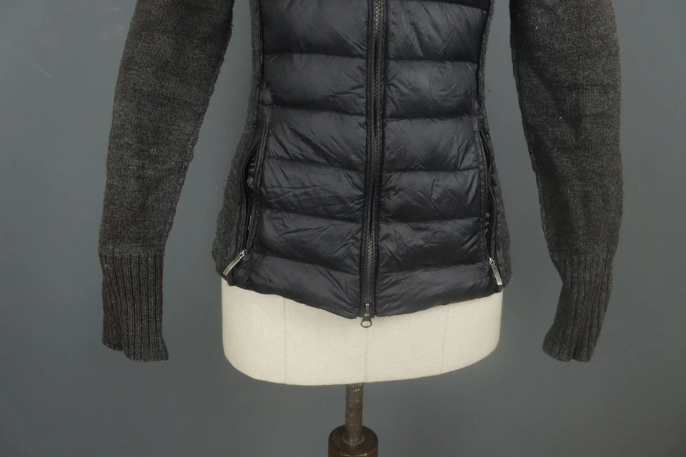 Chaqueta acolchada con capucha cremallera completa bolsillo tejido negro Parajumpers talla S Foto 3 de 4