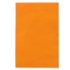 1PCS Top Grain Leather Sheet 11.8 x 7.9 Inch Natural Leather Pieces,Orange
