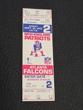 1972 NEW ENGLAND PATRIOTS ATLANTA MIRACLE COMEBACK 1ST MEETING EVER JIM PLUNKETT