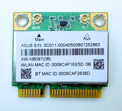 AzureWave AW-NB097H AR5B225 WiFi + Bluetooth Combo Card, Genuine ASUS G75VW
