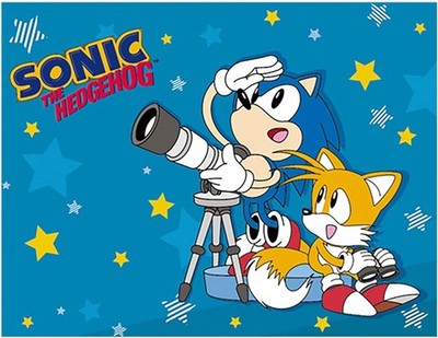 GE Animation Sonic & Tails Telescope Throw Blanket  46 x 60''