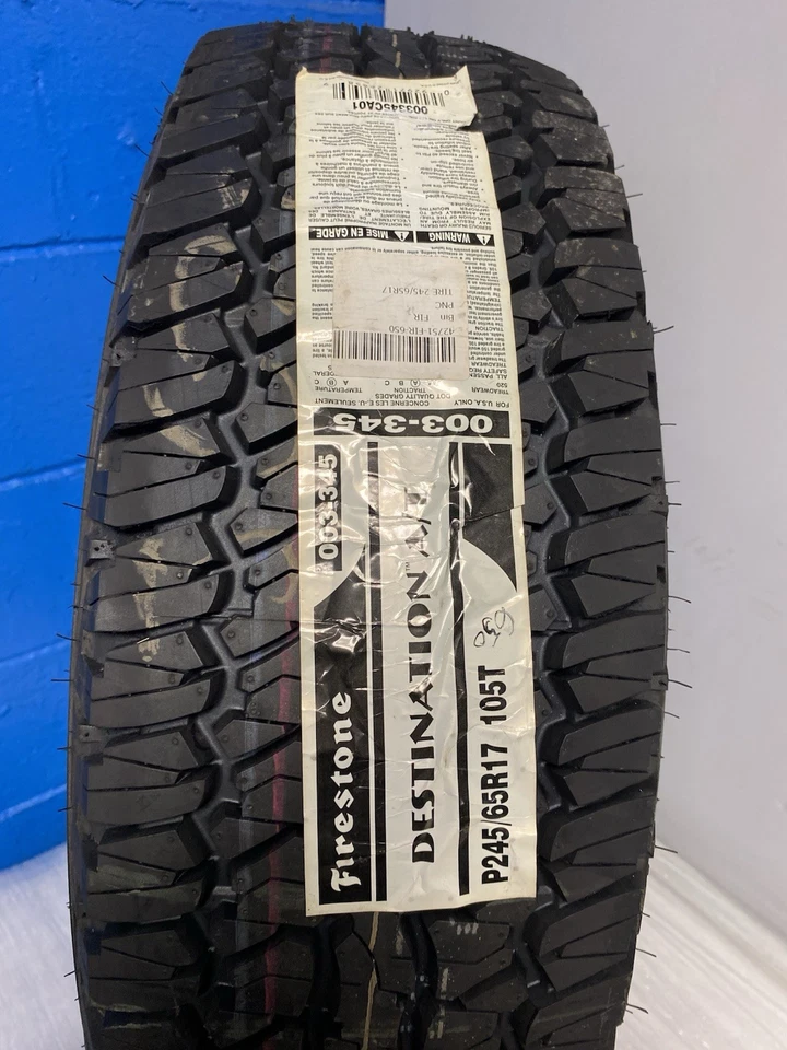 Neumático todo terreno Firestone Destination A/T letra blanca 245/65R17 único (1) Foto 2 de 4