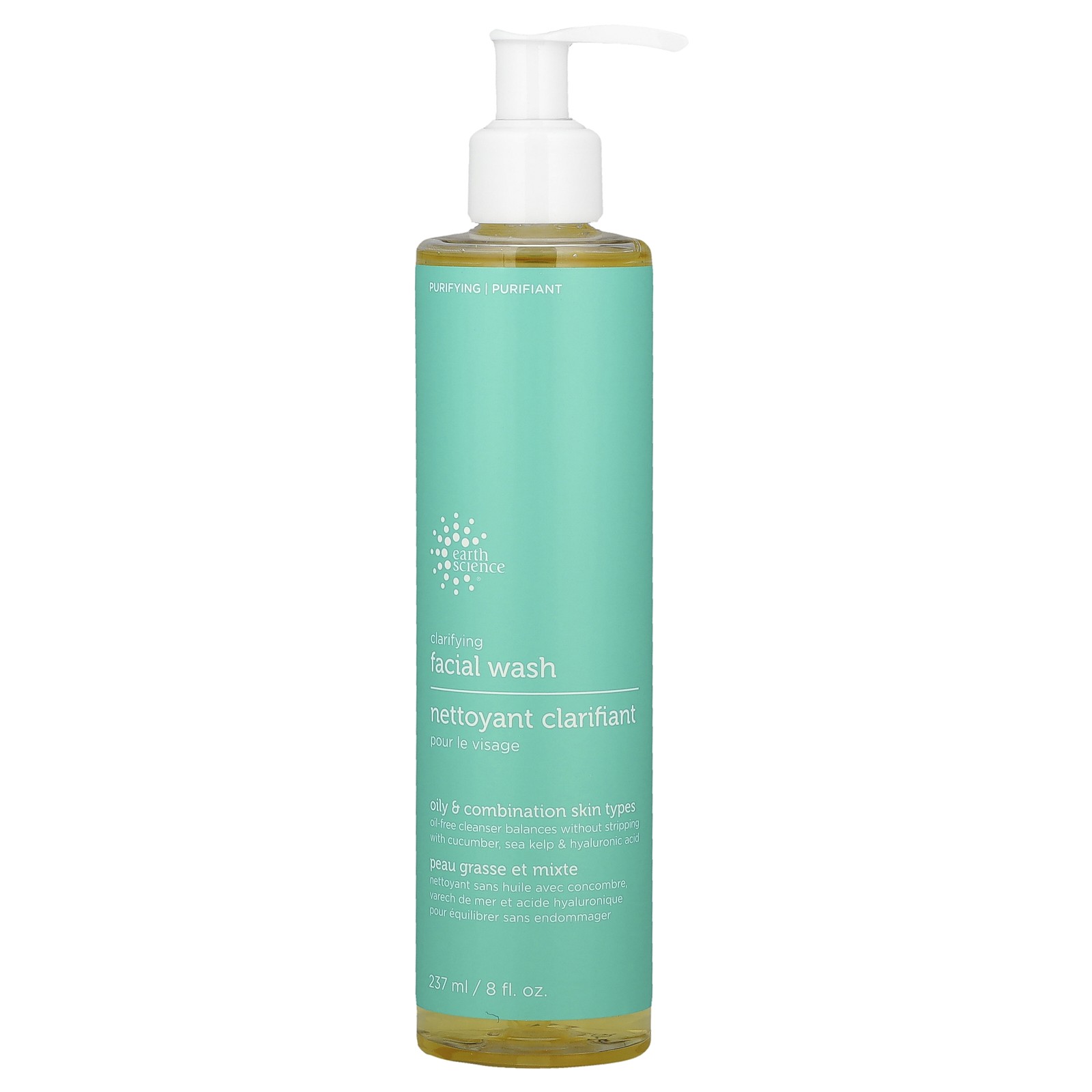 Earth Science Clarifying Facial Wash 8 жидких унций 237 мл Не тестировалось на животных 2690₽