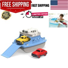 Safe Kids' Ferry Boat Bathtub Toy with Two Cars - Dishwasher Safe Non-Toxic