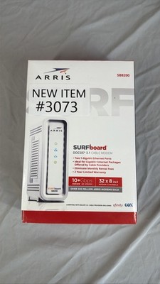 ARRIS SURFboard SB8200 DOCSIS 3.1 Cable Modem 10+ Gbps 2x Gigabit