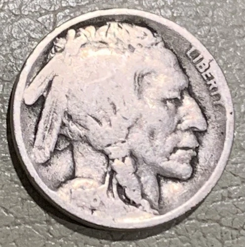 1916s Buffalo nickel, nice original GOOD condition with partial date