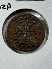 1784 Italian States Parma Piacenza 1 Sesino Copper Coin