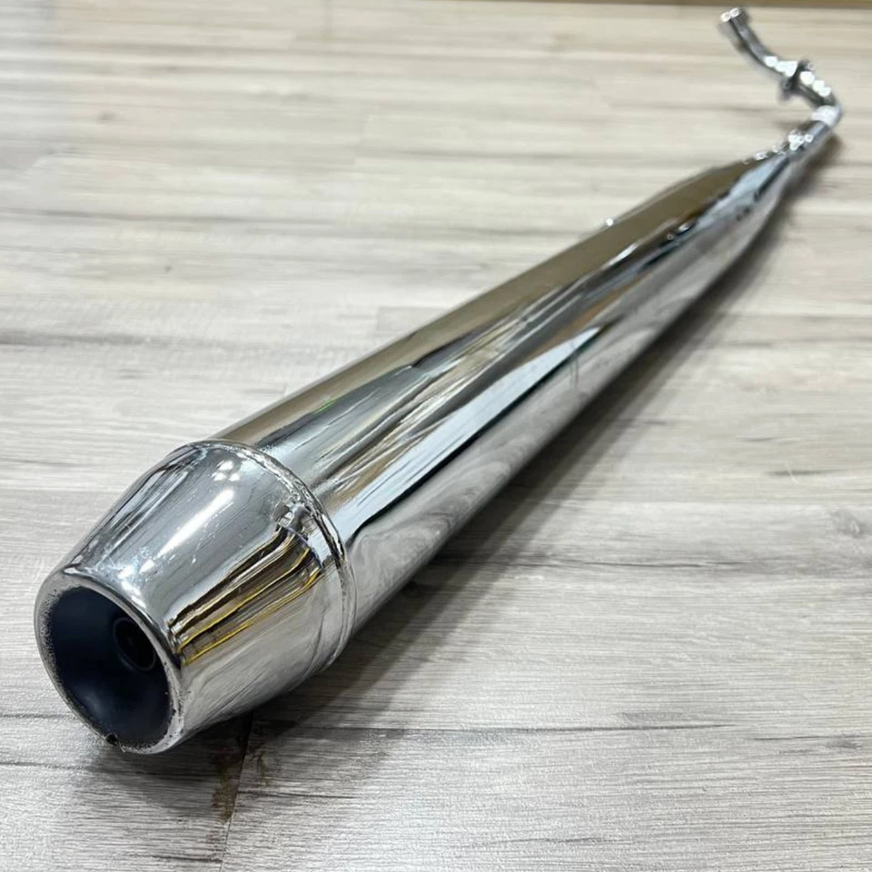 Sistema de escape de acero inoxidable para Honda C50 C70 C90 Cub 1979-1993 acabado cromado Foto 4 de 4