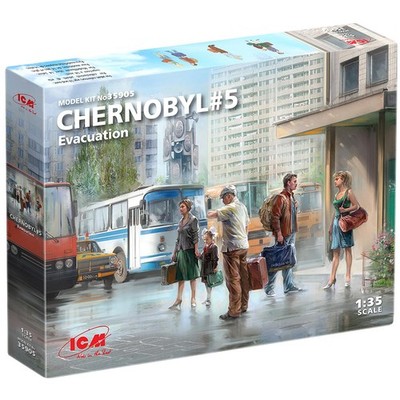 ICM Tschernobyl Extraction Diorama Set No 5 Maßstab 1:35 Modellbausatz mit Figuren