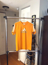 Adidas Maglia Allenamento Arancione Ricamata Activewear Adulto Media Vintage