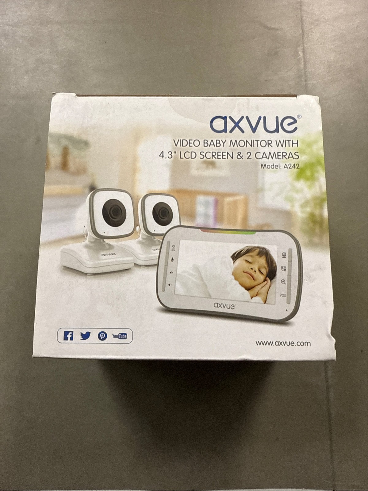 Axvue Video Baby Monitor 4.3 Inch Screen