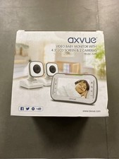 Axvue Video Baby Monitor, Comfortable Slim Design Handheld Enclosure, 4.3" Scree
