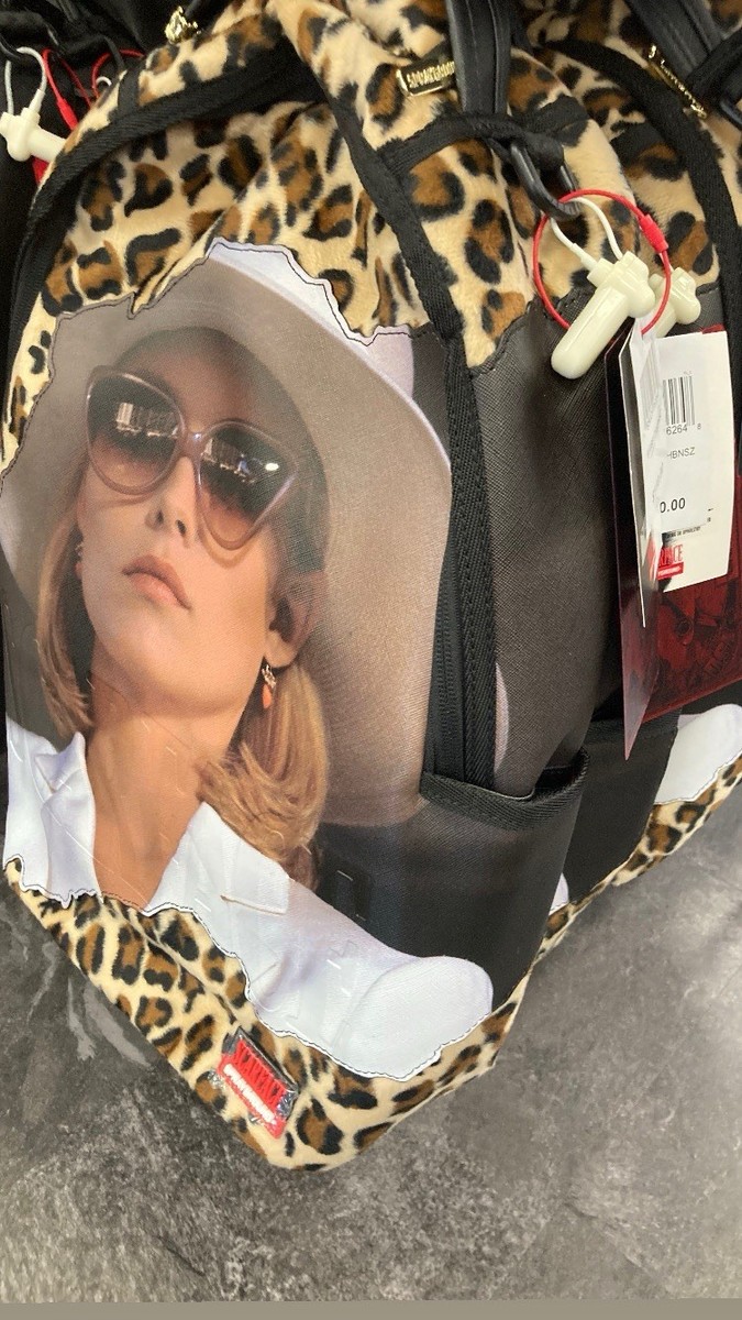 Sprayground x Scarface Elvira Hancock Leopard Backpack Limited