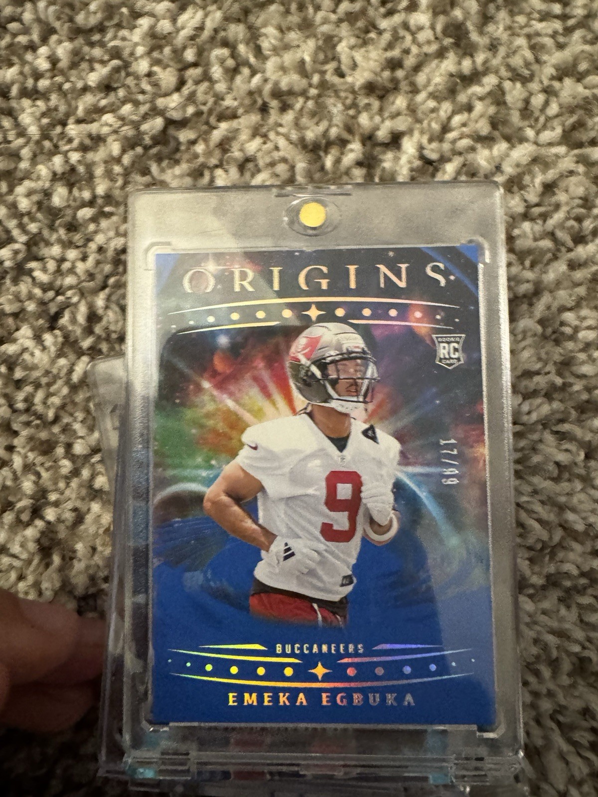 2025 Panini Origins - Rookies Emeka Egbuka, Emeka Egbuka #146 Blue /99 (RC)