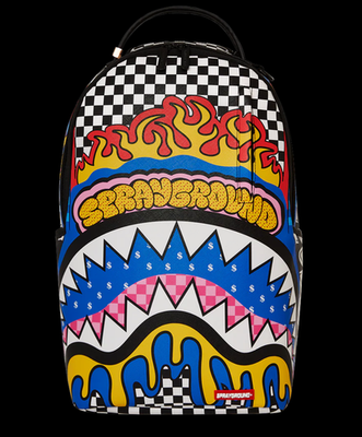 SPRAYGROUND MOSH PIT BACKPACK - Punk Rock Sharks in Paris Bag