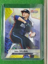 2025 Bowmans Best Tarik Skubal Yellow Laser 61/75 Detroit Tigers