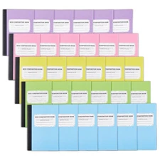 30 Pack Mini Composition Notebook Bulk, Cute Pocket Composition Note Pad, Sma...