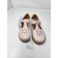 Cat Jack Girls T-Strap Mary Jane Shoes Pink Faux Leather Casual Size 12
