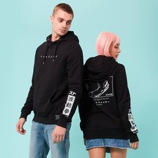 Official Street Fighter Arcade Hadoken Adults Hoodie - Black