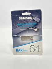 Samsung BAR Plus 64GB USB 3.1 Flash Drive 300MB/s Champagne Silver MUF-64BE3/AM
