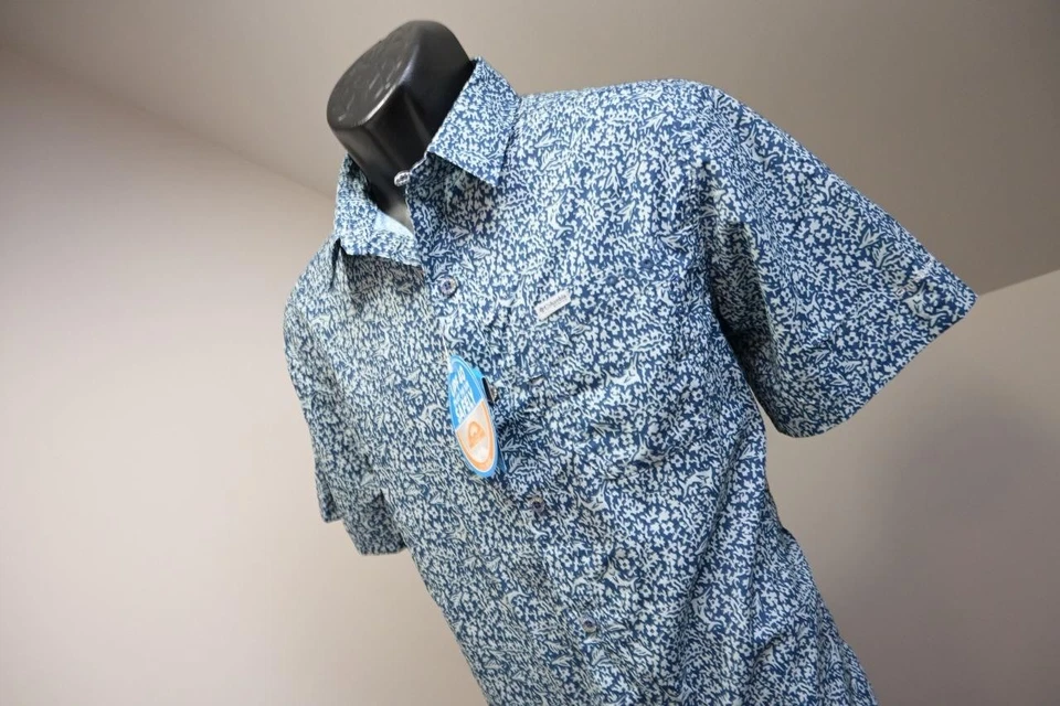 Camisa de pesca Columbia ventilada PFG floral omni-sombra camisa de campamento para hombre pequeña nueva con etiquetas Foto 2 de 4