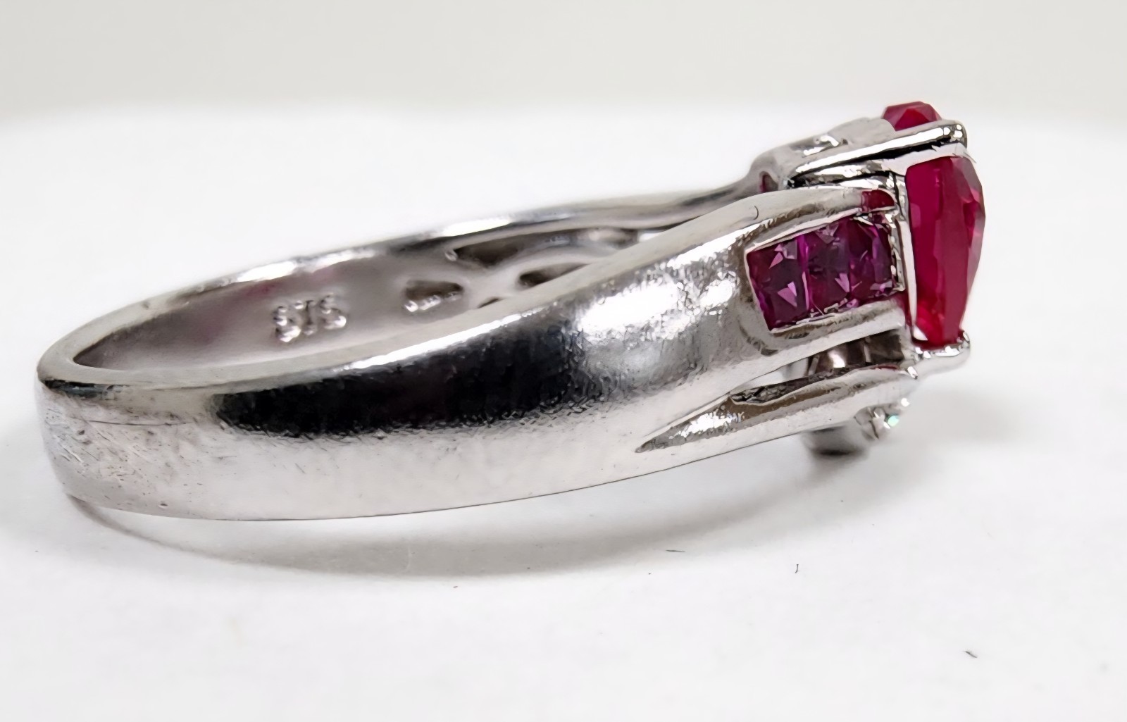 Designer Chuck Clemency STS Ruby Heart Diamond St… - image 3