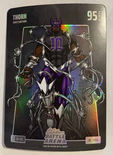 DeMarr Derozen 2026 Bo Jackson Battle Arena Thorn Steel Battlefoil Card!!
