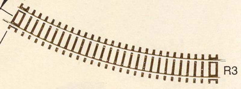 Rocoline Curved Track Radius 3 30 Degree 419.6mm HO Gauge RC42423