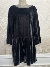 Madewell Viscose/Silk Blend Velvet Long Sleeve Dress Size XL