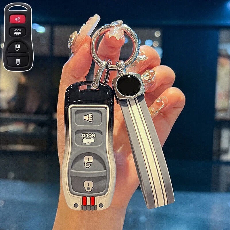 Funda protectora de silicona para llave de coche de aleación de zinc para Nissan Xterra Altima Sentra X-Trail Foto 3 de 4