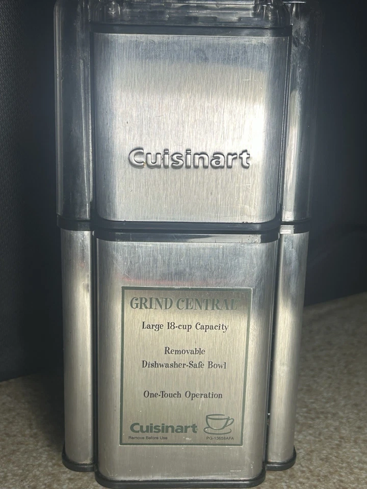 Molinillo de café central Cuisinart Grind capacidad 18 tazas Dcg-12bc Foto 2 de 4