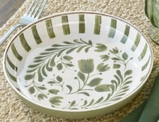 Four (4) Better Homes & Garden ~ Melamine ~ 8.6 x 1.6 ~ Dinner Bowl Set ~ GREEN