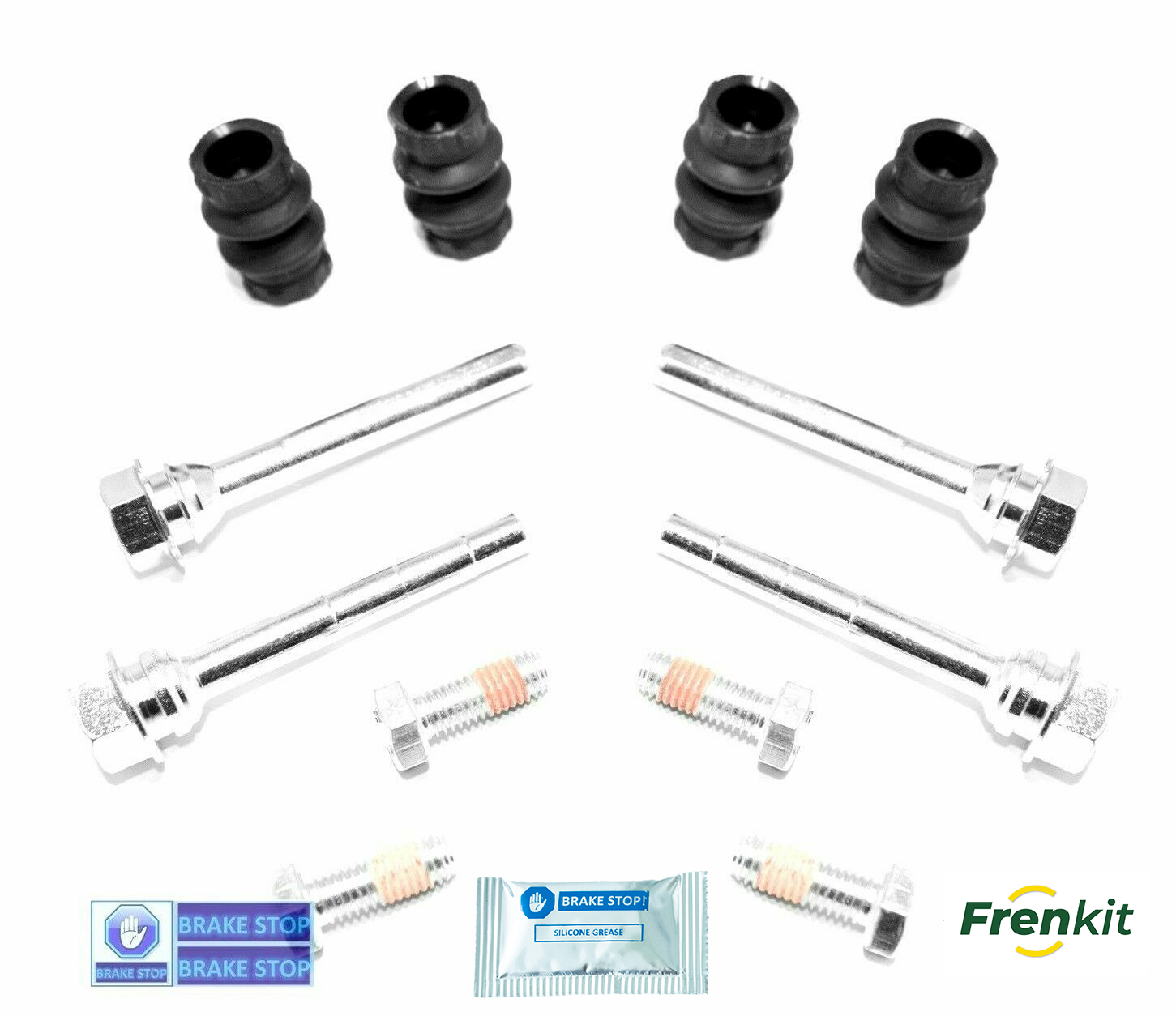 2x REAR BRAKE CALIPER GUIDE SLIDER PIN KITS FITS - Renault Scenic 1999> (8mm)