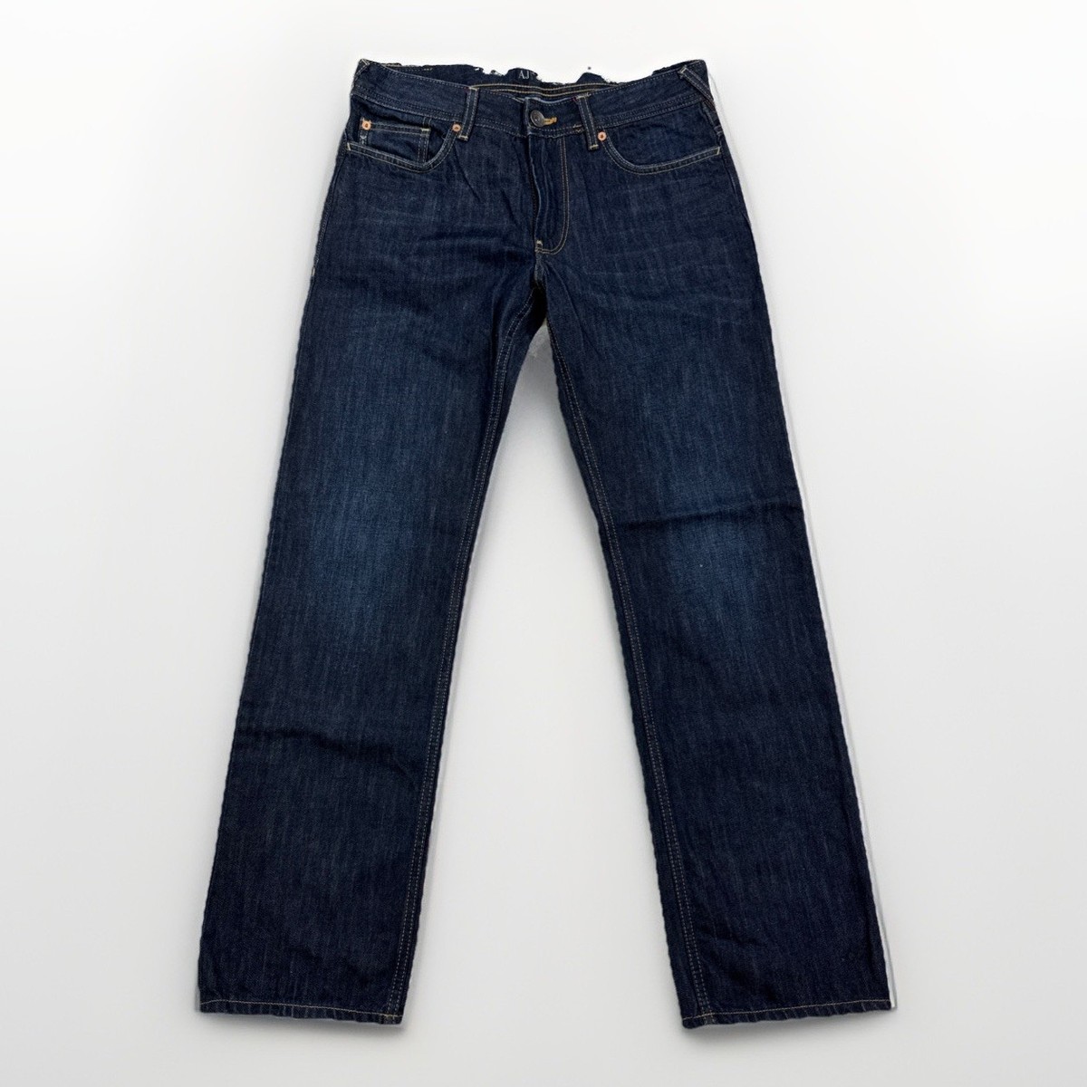 AJ Armani Denim Jeans Men's 34x34 Regular Fit Straight Leg Dark