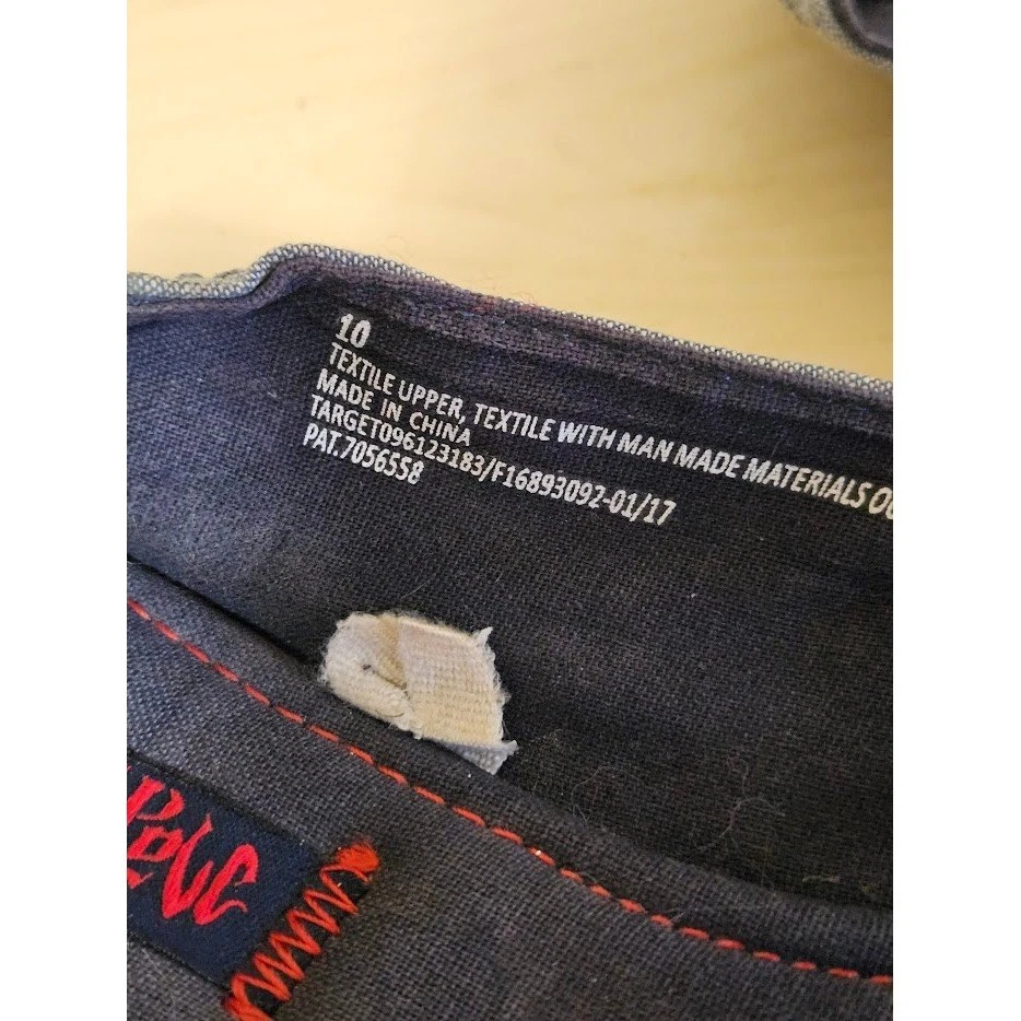 Mad Love поскользнуться на холсте плоскостях туфли женщин размер 10 серый синий комфорт нейтральный - Изображение 3 из 4