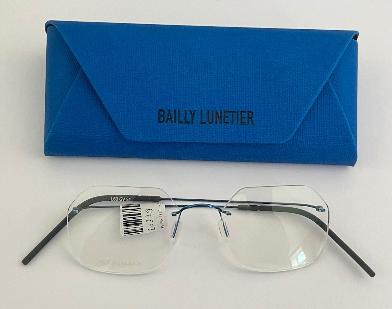 Lunette Blackfin homme titane style business élégant bleu