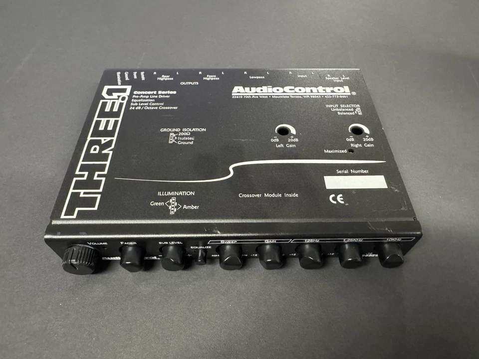 Audiocontrol Three.1 Car Audio EQ 4 Band Equalizer 24db Crossover Aux 13 Volts - Image 4 of 4
