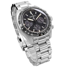 Seiko Prospex Speedtimer SSC819P1 Men's Solar Chronograph Watch Black Sapphire 5
