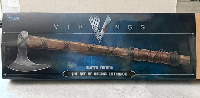 NEW Vikings Ragnar Lothbrok Limited Edition Axe Replica – Shadow Cutlery #/5000 