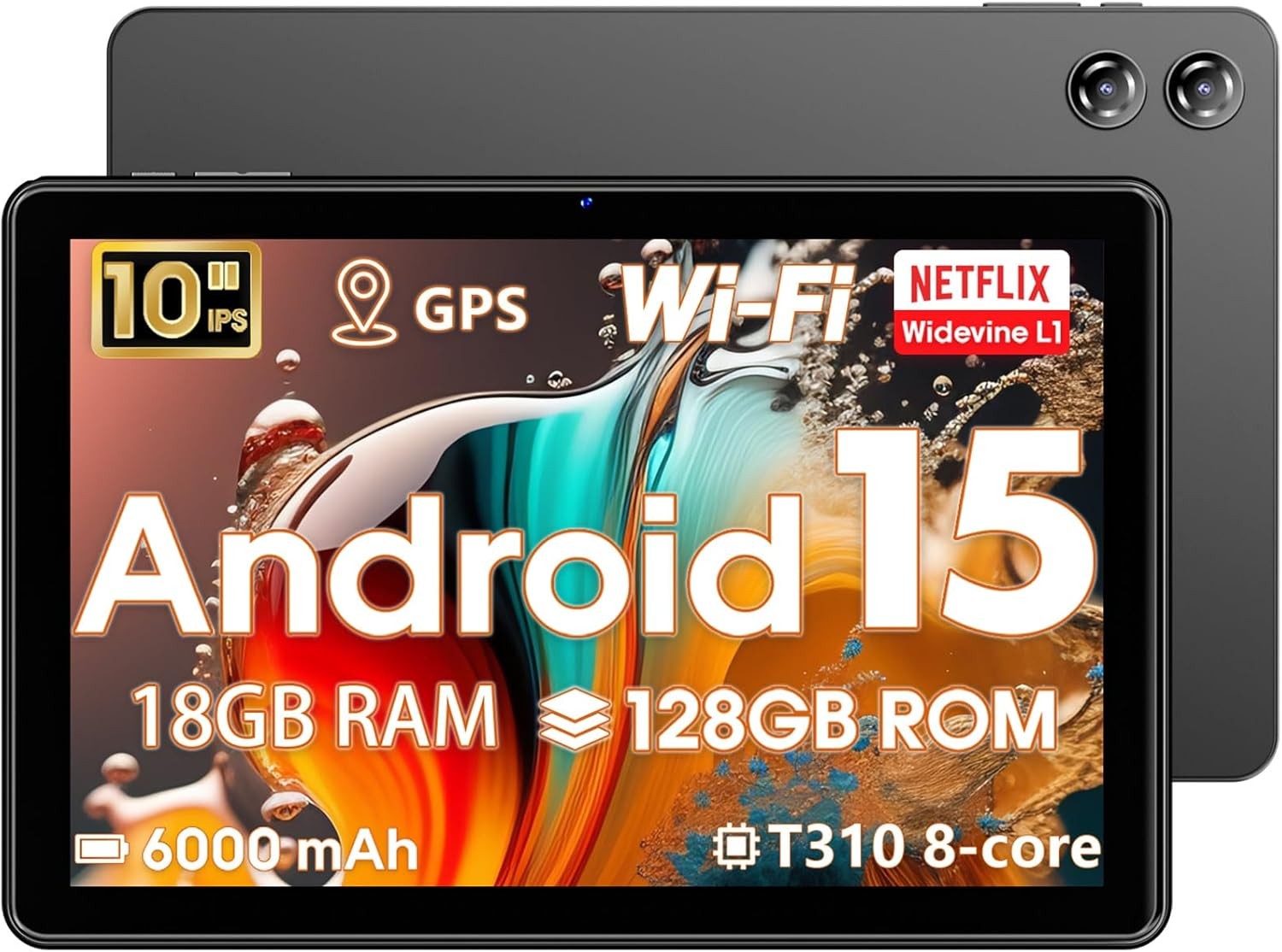 Tablet 10 Pollici Android 14 | 18GB RAM+128GB ROM | TF 1TB Espandibile