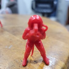 Vintage 1960's Marx MPC Plastic Space Man Astronaut Toy Figure Red Oxygen Tank