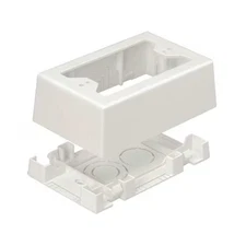 Panduit Jbx3510iw-A Junction Box, Gang Box Type, 1 Gang, Pvc