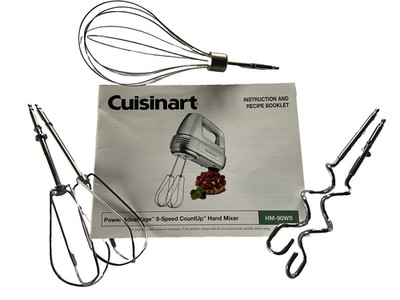 Cuisinart Beaters Whisk Dough Hooks 5 Piece Set HM-90WS