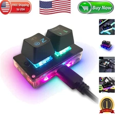 Ergonomic 2-Key OSU Gaming Keypad with RGB Backlighting and Hot-Swap Switches