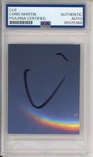 Chris Martin Coldplay SIGNED Signature PSA DNA COA Certified Authentic Autograph